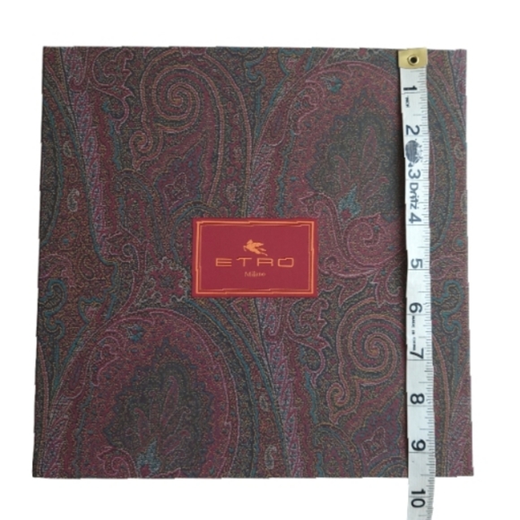 ETRO paisley paper scarf square box shopping gift bag bundle - Picture 6 of 11
